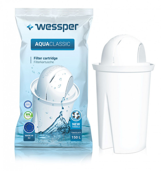 Dzbanek filtrujący do wody Wessper AquaClassic + 4 filtry Wessper AquaClassic