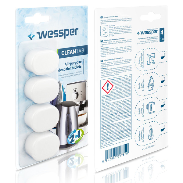 Odkamieniacz w tabletkach do ekspresu do kawy Siemens EQ.7 (Wessper, Zamiennik)