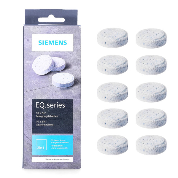 Tabletki czyszczące do ekspresu Bosch, Siemens TZ80001 2w1