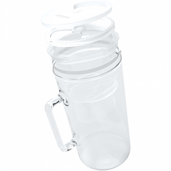 Szklany dzbanek Wessper Aquamax 2,5L - Biały + 10 filtrów do wody