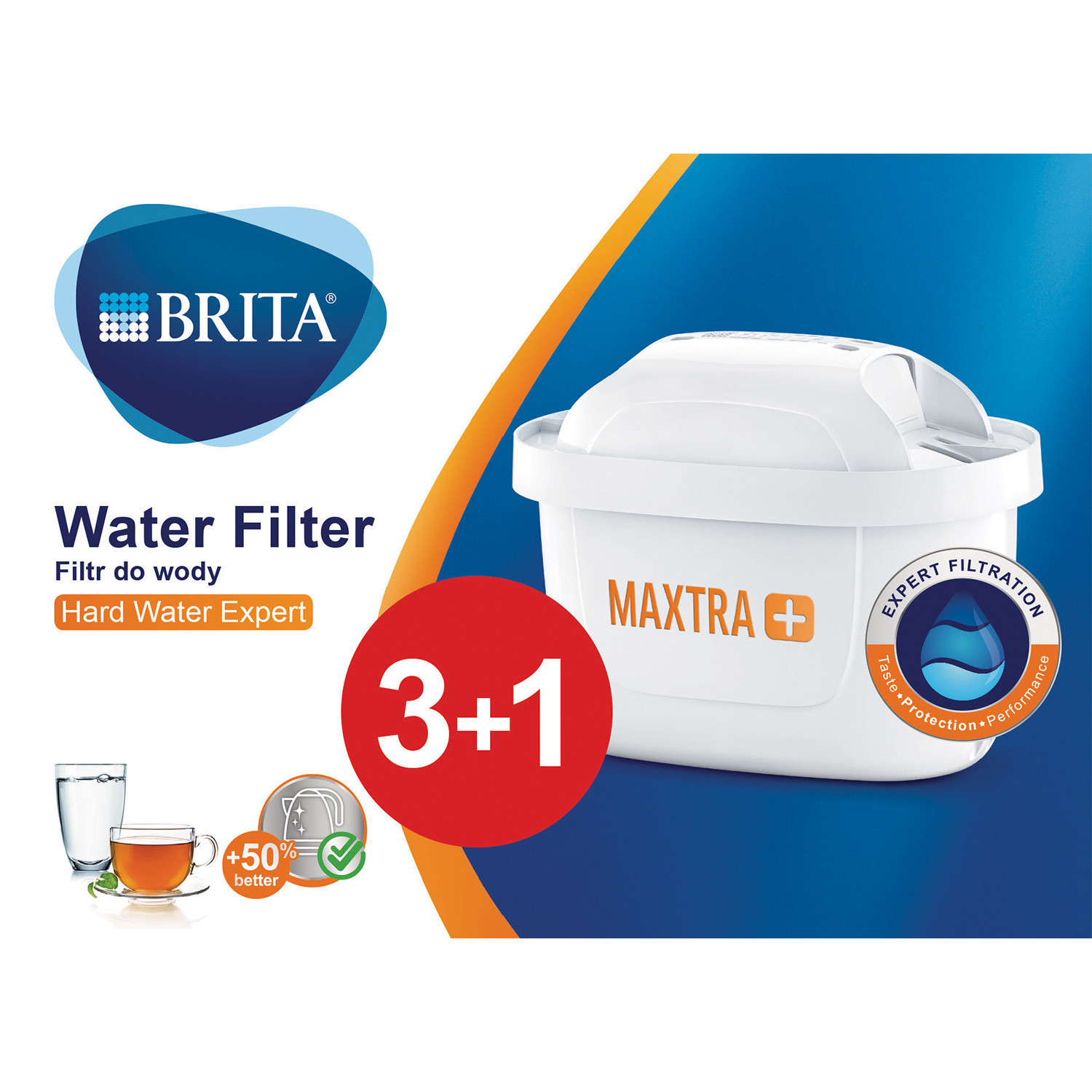 4x Filtr Brita do twardej wody Brita Hard Water Expert