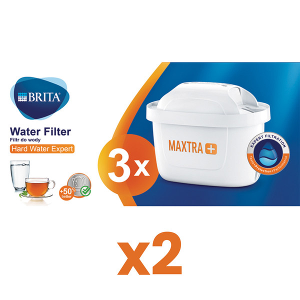 6x Filtr Brita do twardej wody Brita Hard Water Expert