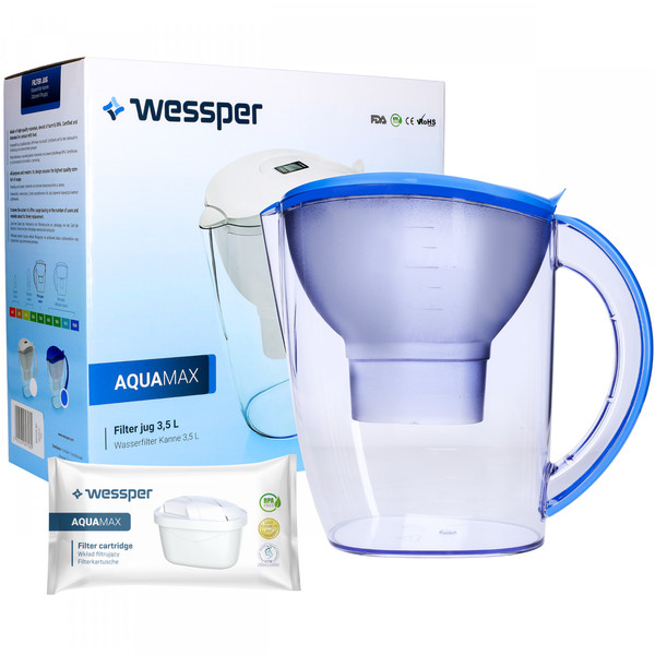 Dzbanek filtrujący Wessper AquaMax 3,5l niebieski
