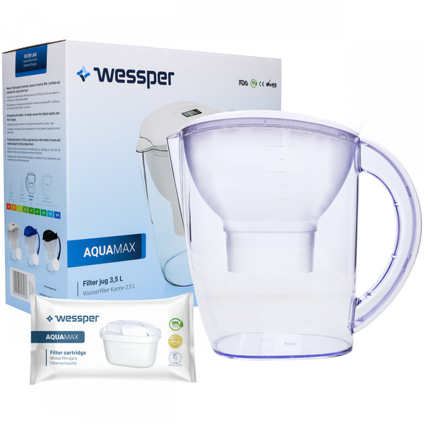 Dzbanek filtrujący Wessper AquaMax 3,5l biały